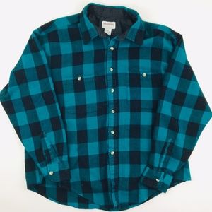 Vtg Flannel Plaid Long Sleeve Men's XL Shirt 2pack